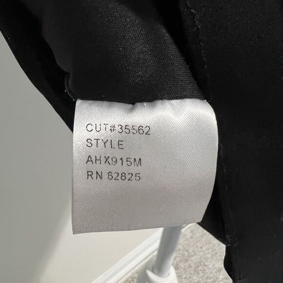 Tadashi Shoji Black Gold Sequin Mesh Illusion Cocktail Sheath Dress Size 8 - Picture 9 of 11